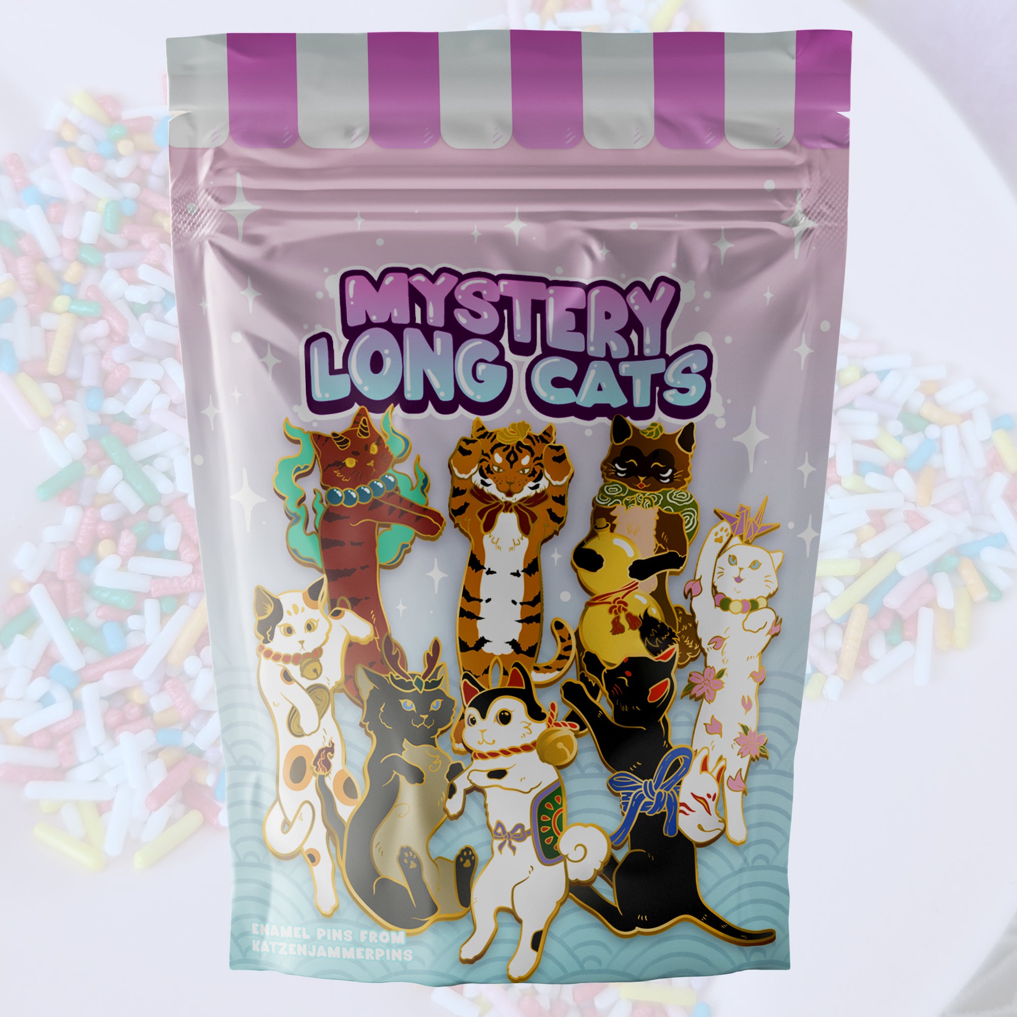 katzenjammerpins-sakurango-mystery-long-cats-emaille-pin image 2