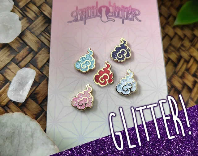 katzenjammerpins-glitter-cloud-minipin-white-lights-wei-gold image 1