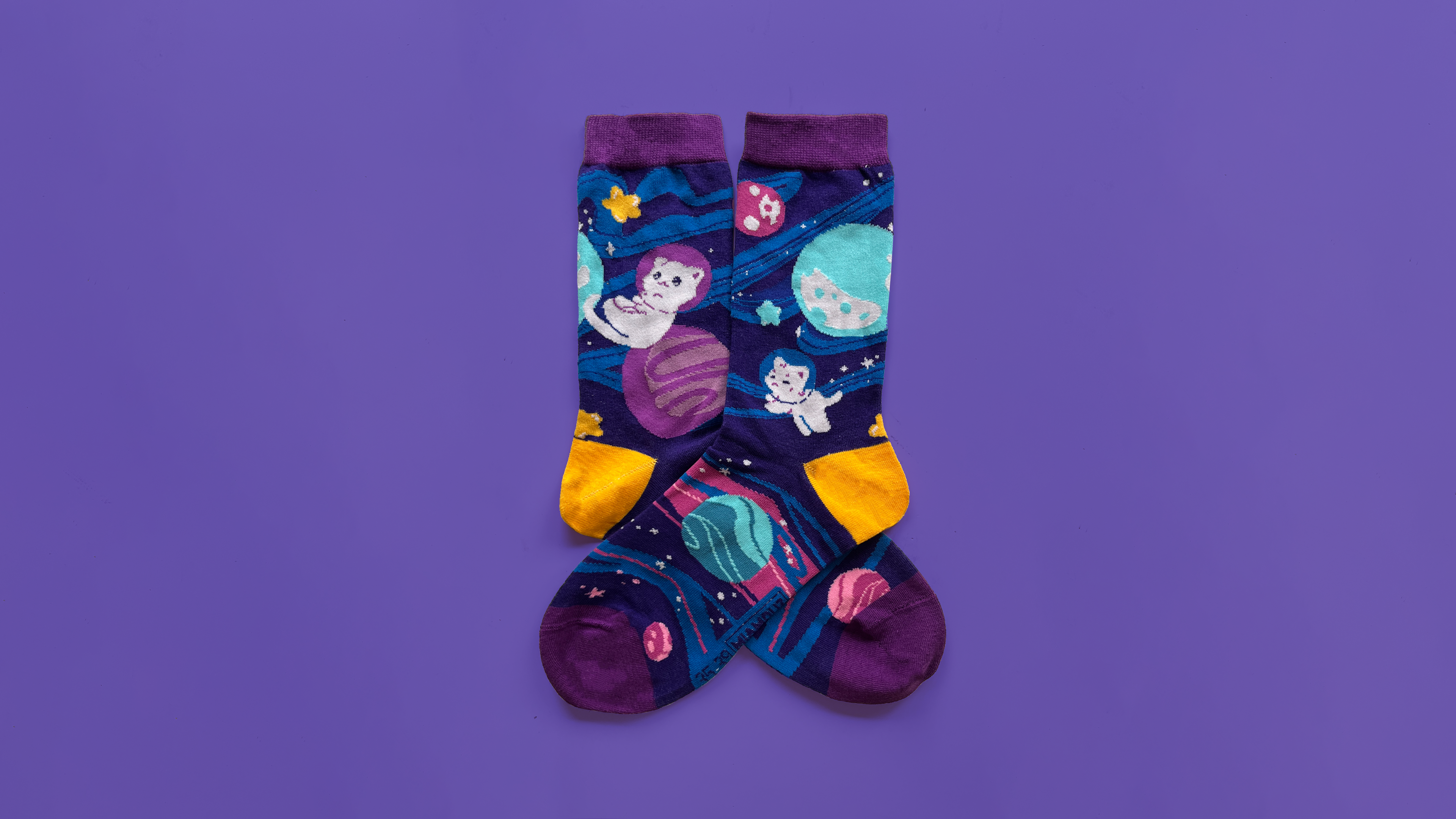 miamouz-space-cat-socken-bunt-baumwolle-eu-35-39 image 1
