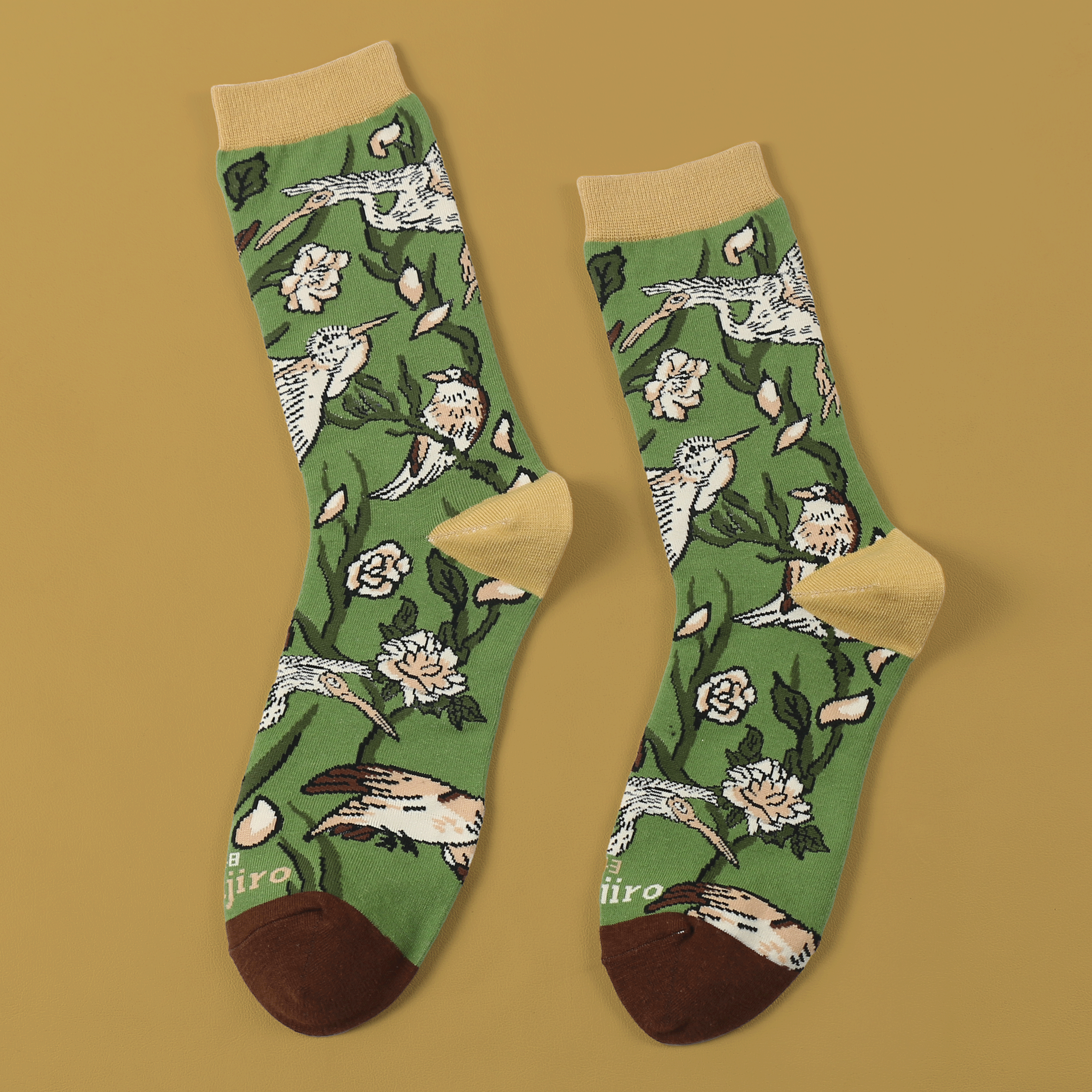 kabujiro-ukiyo-e-birds-socken-baumwolle-eu-37-43 image 2