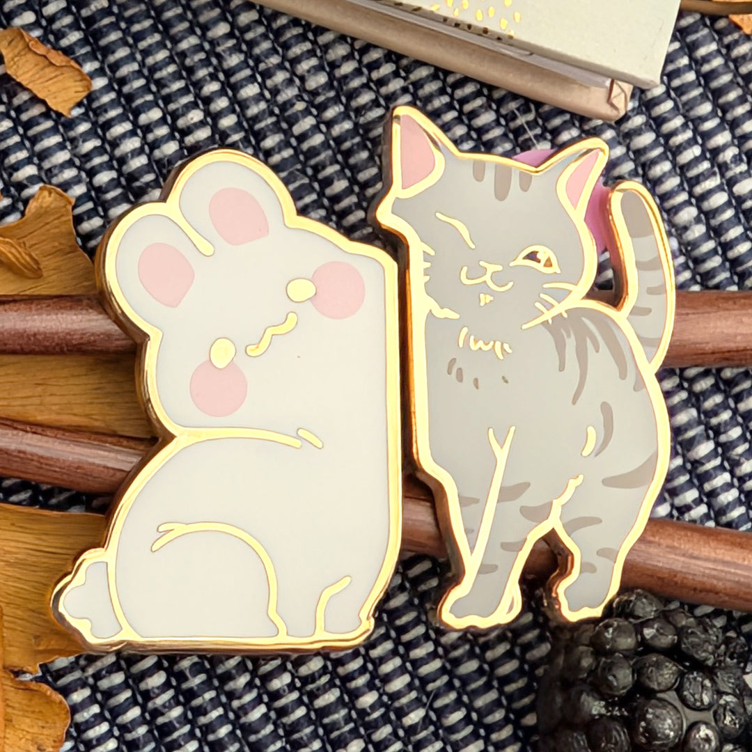 katzenjammerpins-bff-pin-set-emaille-katze-samurai-2er image 1