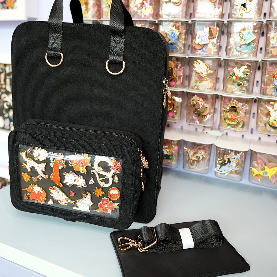 katzenjammerpins-ita-rucksack-schwarz-front-pocket image 2