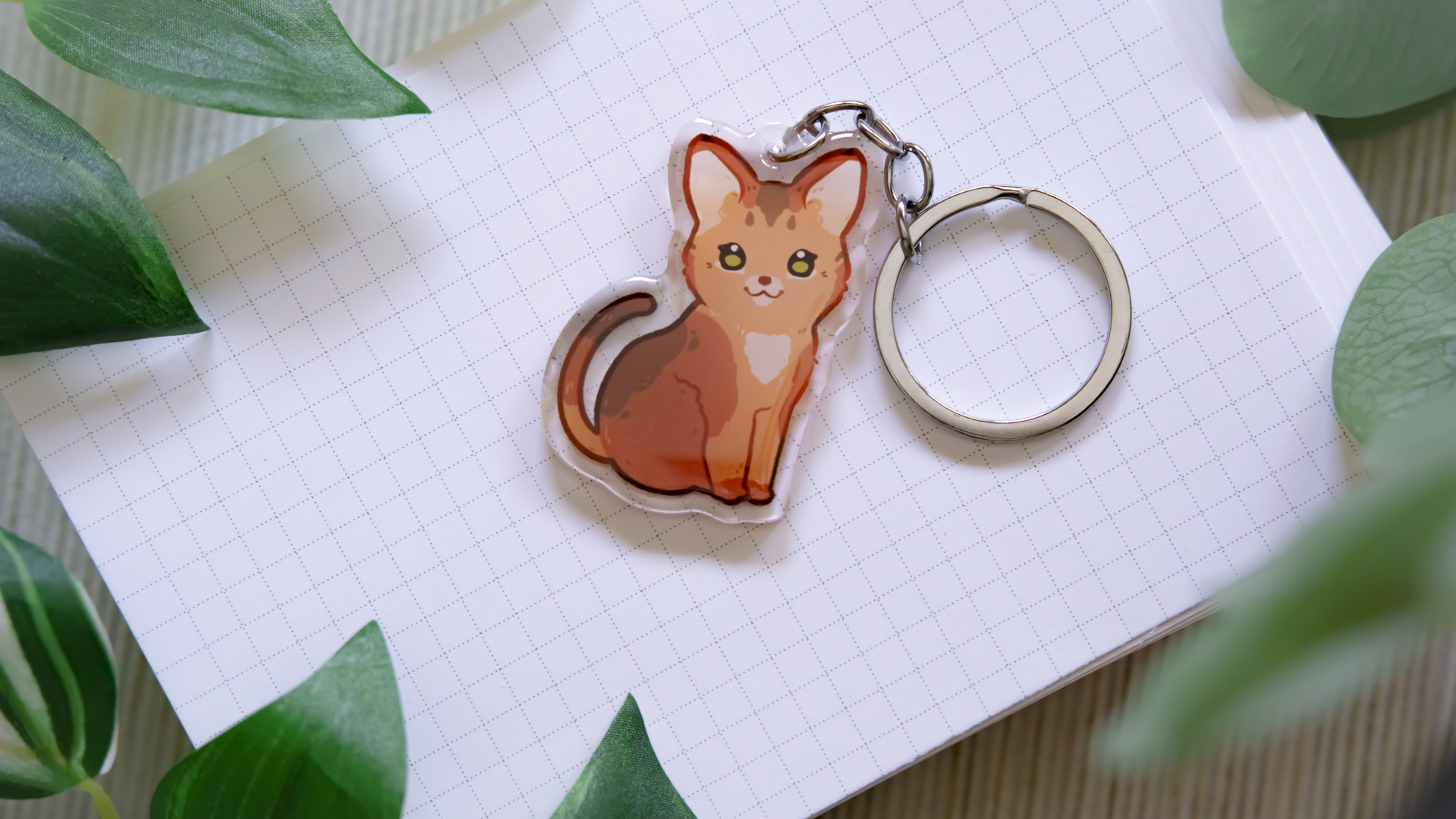 miamouz-katzen-acryl-schl-sselanh-nger-bengal-red-5cm image 6