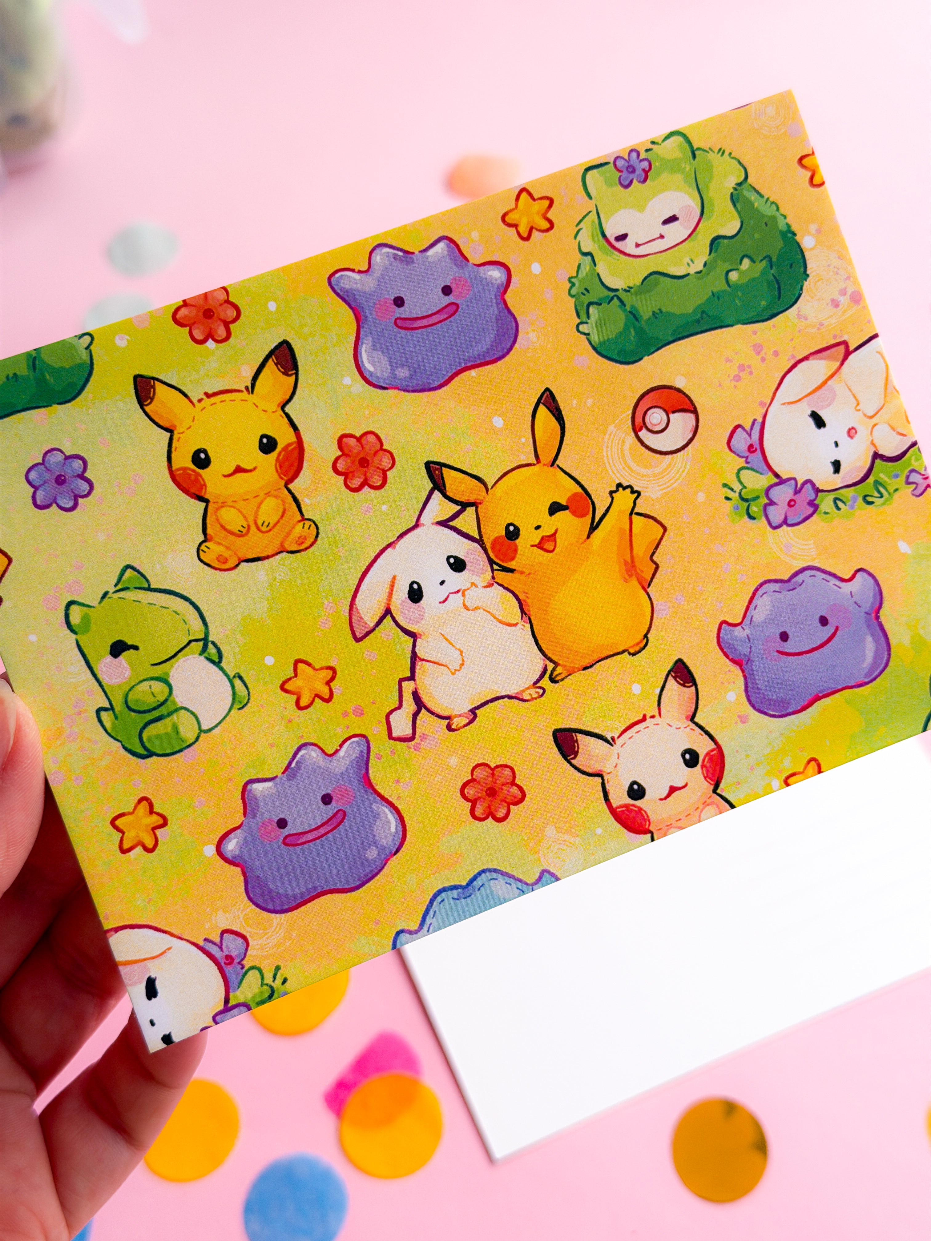 miamouz-island-friends-a6-postkarte-monster-print image 3