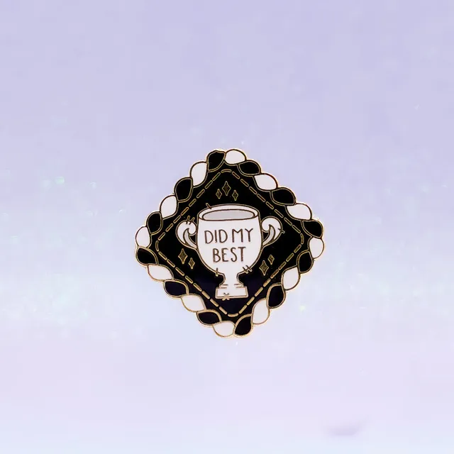 miamouz-did-my-best-enamel-pin-self-care-gold-normal image 1