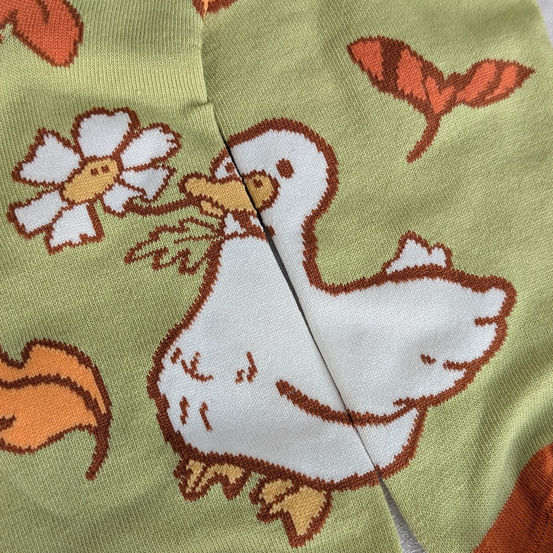 katzenjammerpins-pumpking-duck-art-socks-socken-baumwolle image 3