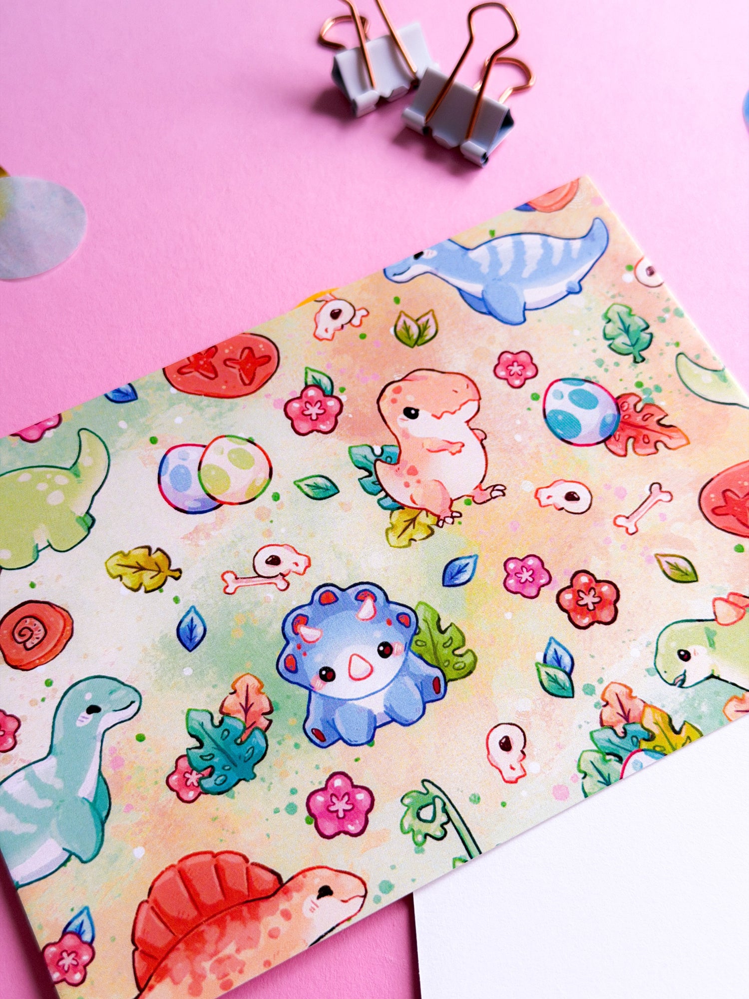 miamouz-dinosaurier-a6-postkarte-dino-print-pastell image 2