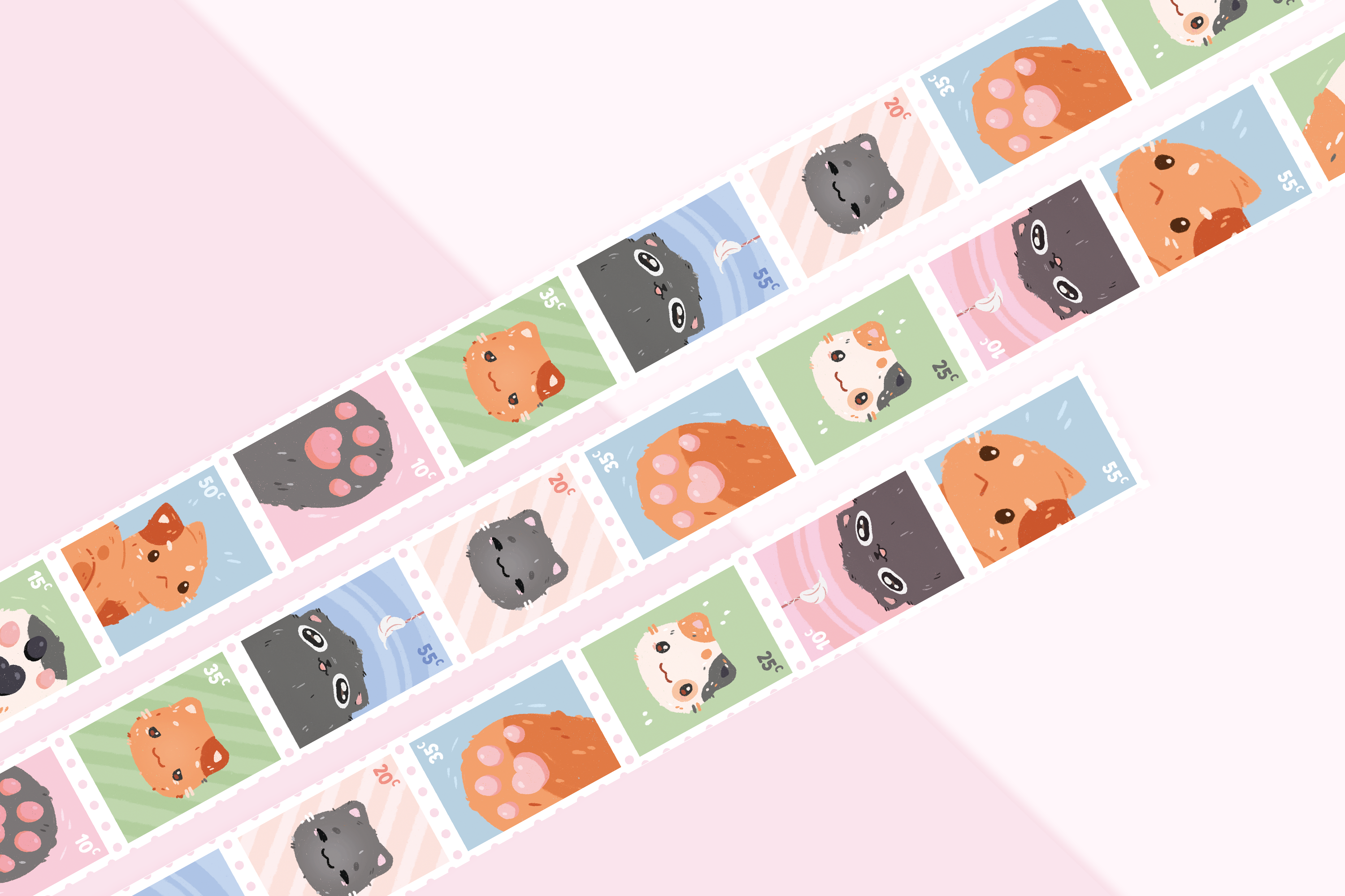 miamouz-angry-cat-stamp-washi-tape-10m-rolle-katze image 2