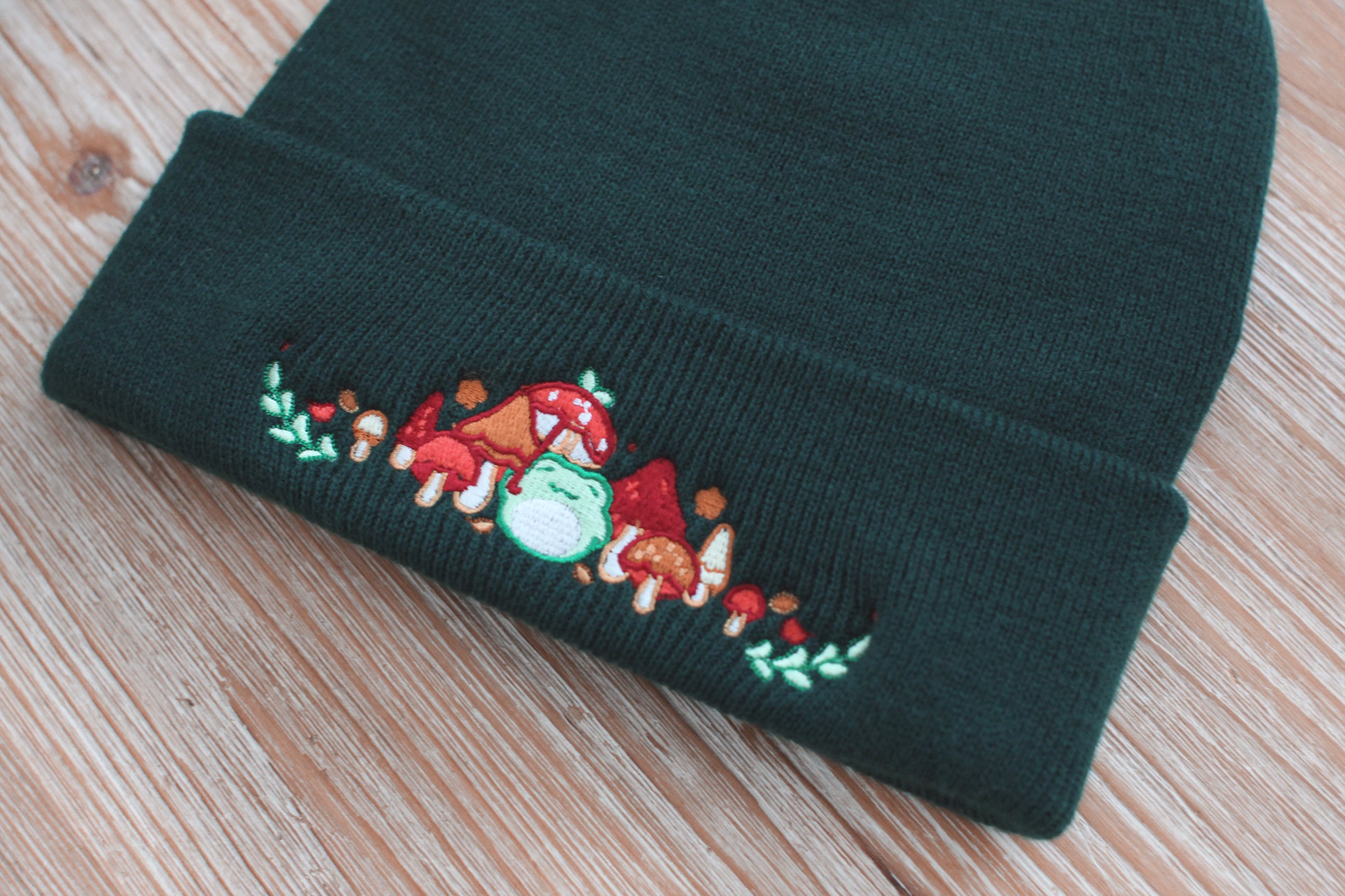 miamouz-beanies-cozy-autumn-vibes-frog-m-tze-dunkelgr-n image 2