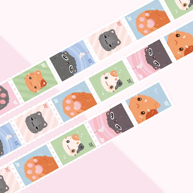 miamouz-angry-cat-stamp-washi-tape-10m-rolle-katze image 1