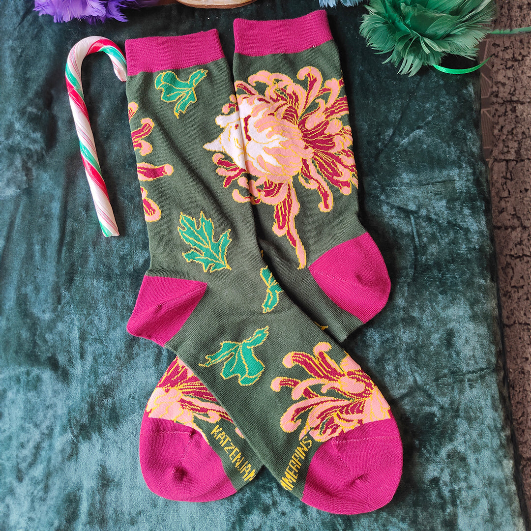 katzenjammerpins-catsanthemum-art-socks-socken-large image 3