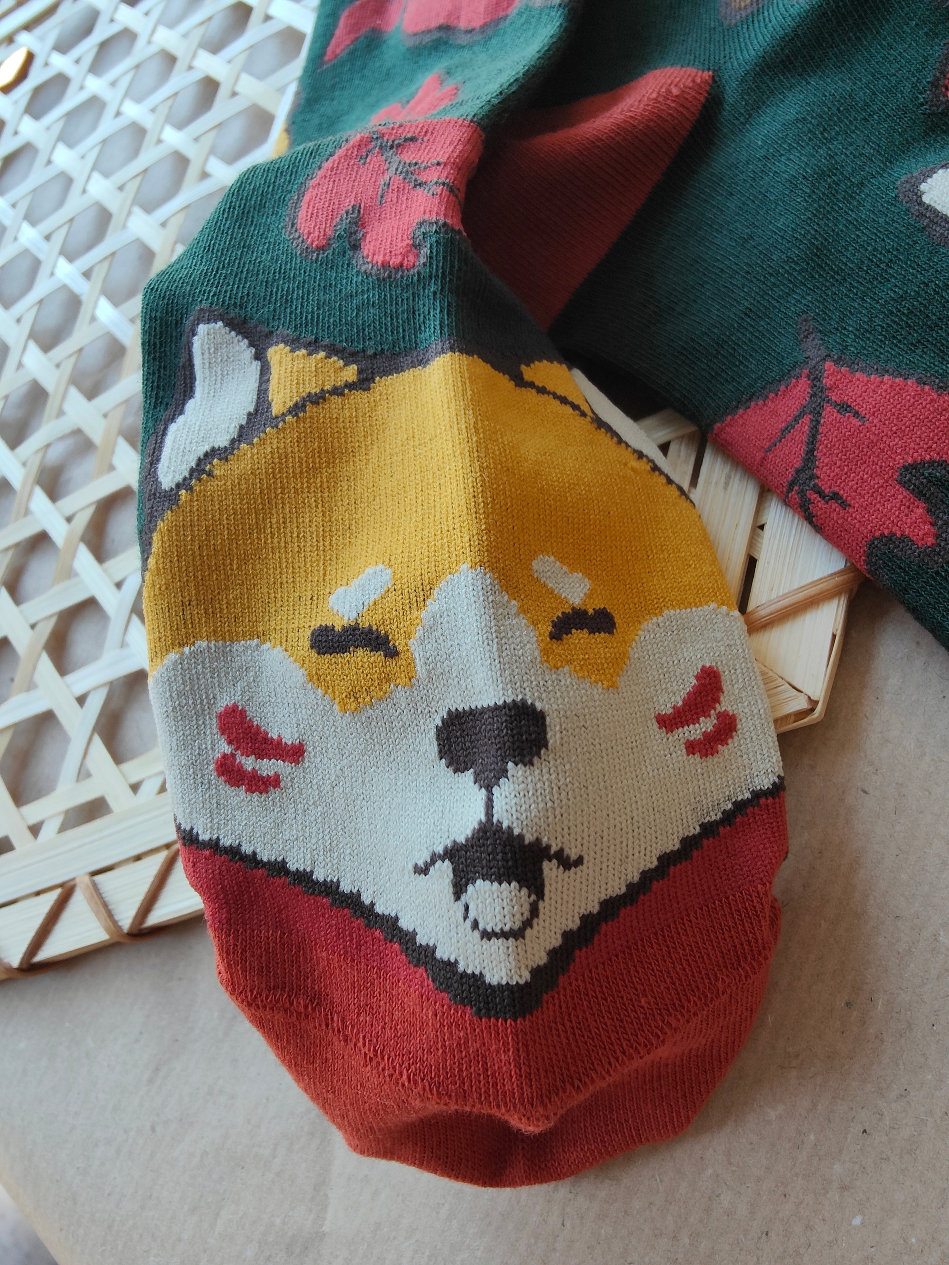 katzenjammerpins-shiba-inu-art-socken-baumwolle-36-43 image 3