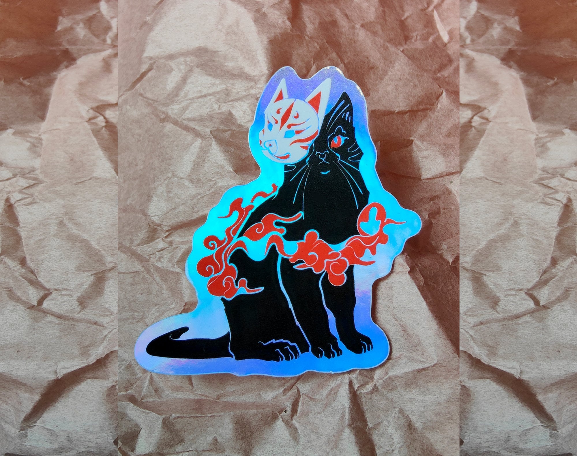 katzenjammerpins-holo-sticker-small-set-3-teilig-catsune image 3