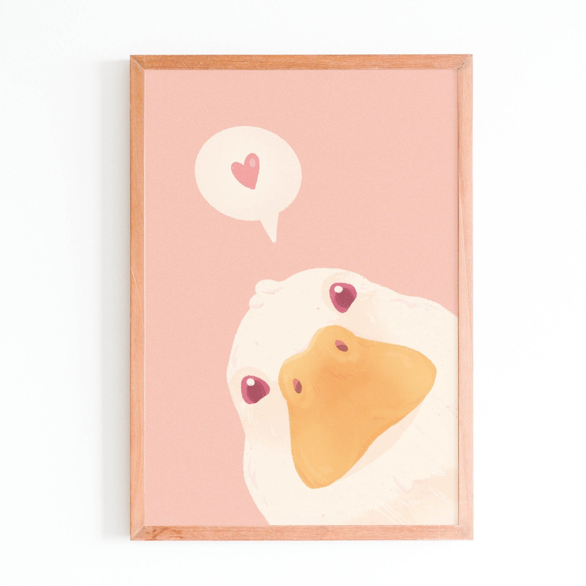 miamouz-peeking-duck-love-a6-print-postkarte-ente image 1
