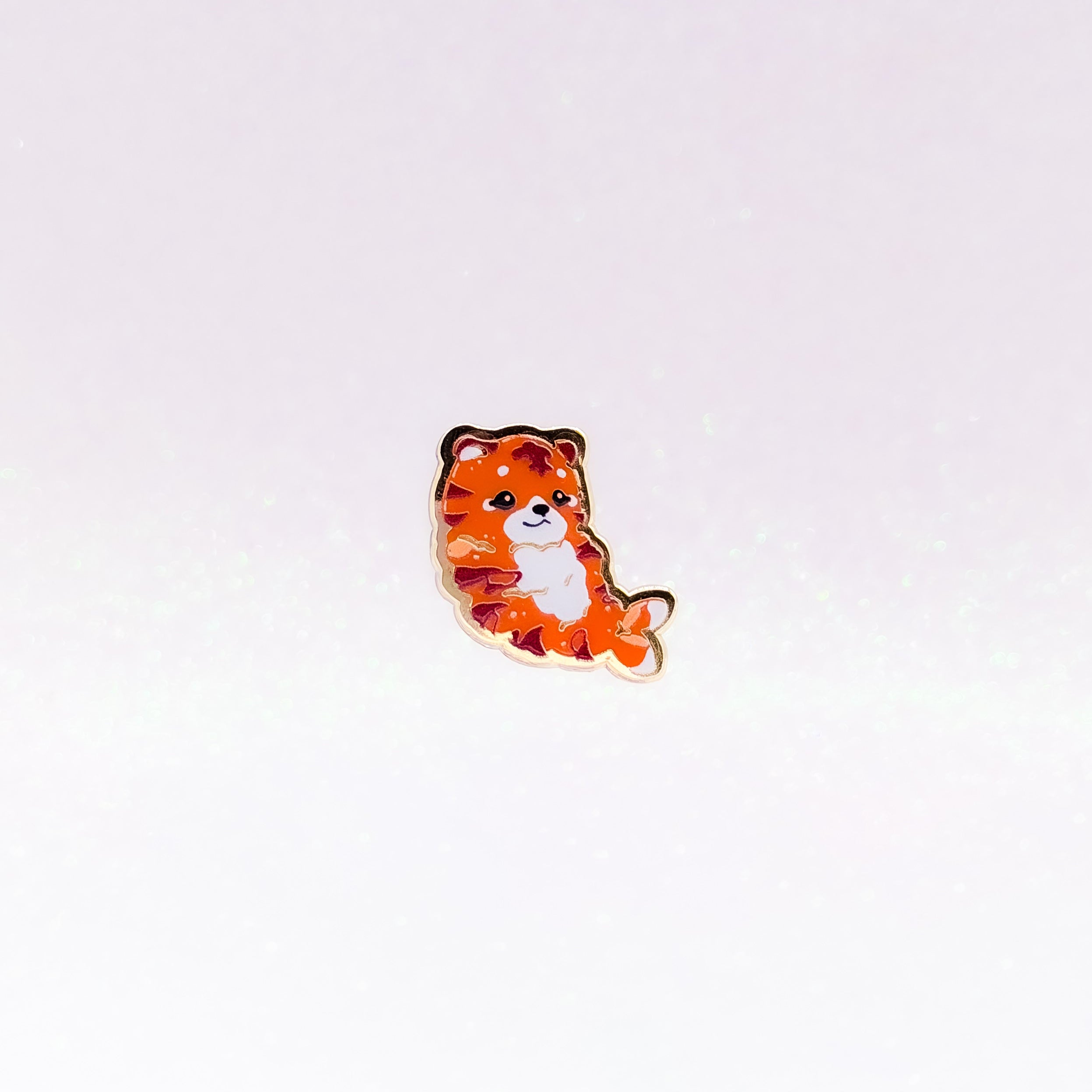 miamouz-tiger-shrimp-emaille-pin-mini-normal-gold image 1