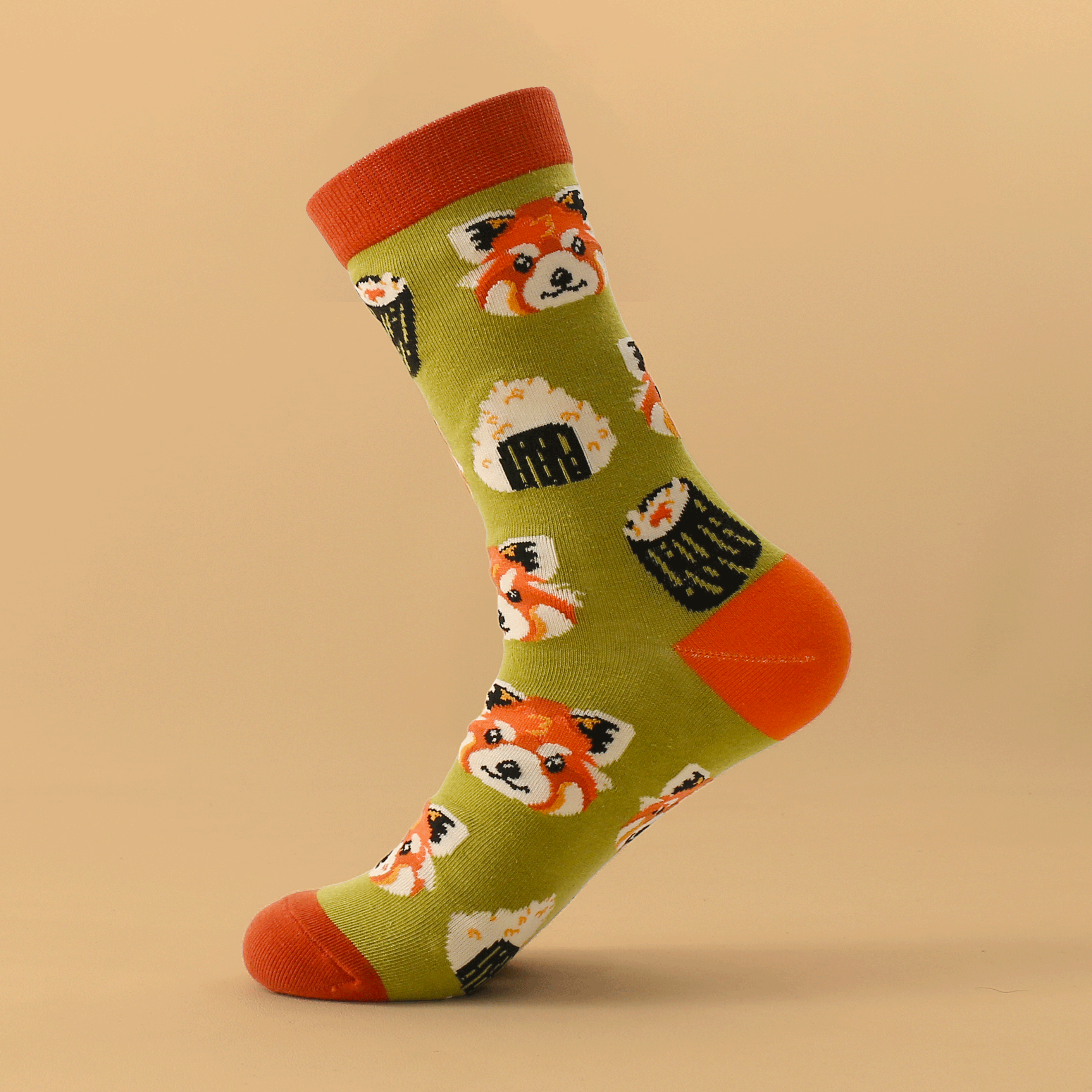 kabujiro-sushi-red-pandas-socken-37-43-baumwolle image 2