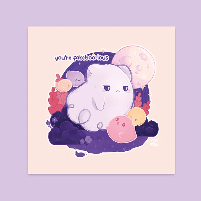 miamouz-you-are-fabulous-15x15-kunstdruck-geist-pastell image 1