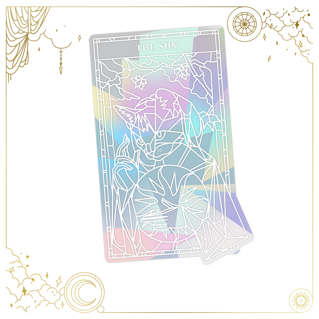katzenjammerpins-tarot-suncatcher-the-sun-fenstersticker image 2