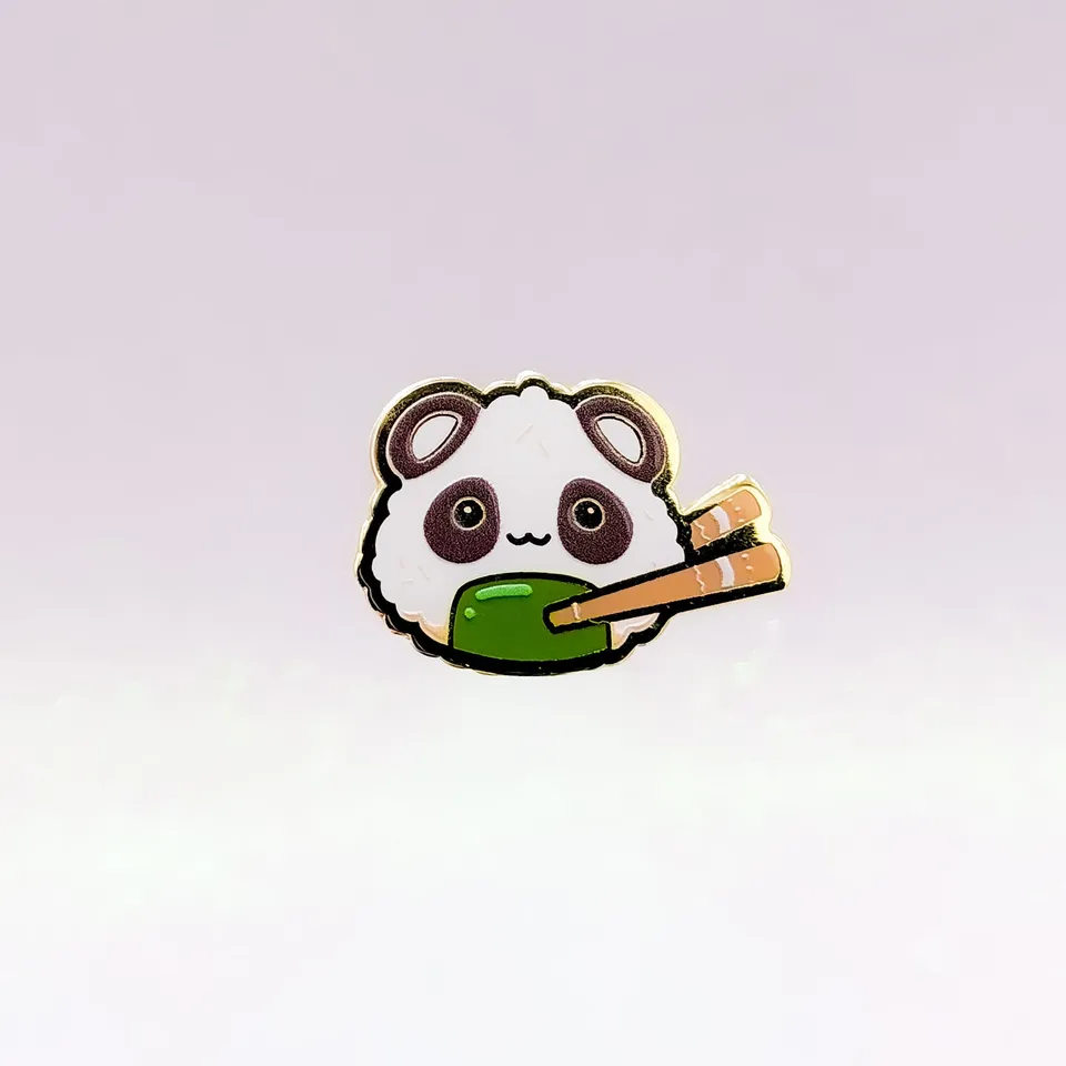 miamouz-enamel-pins-panda-onigiri-mini-pin-20x28mm-gold image 1