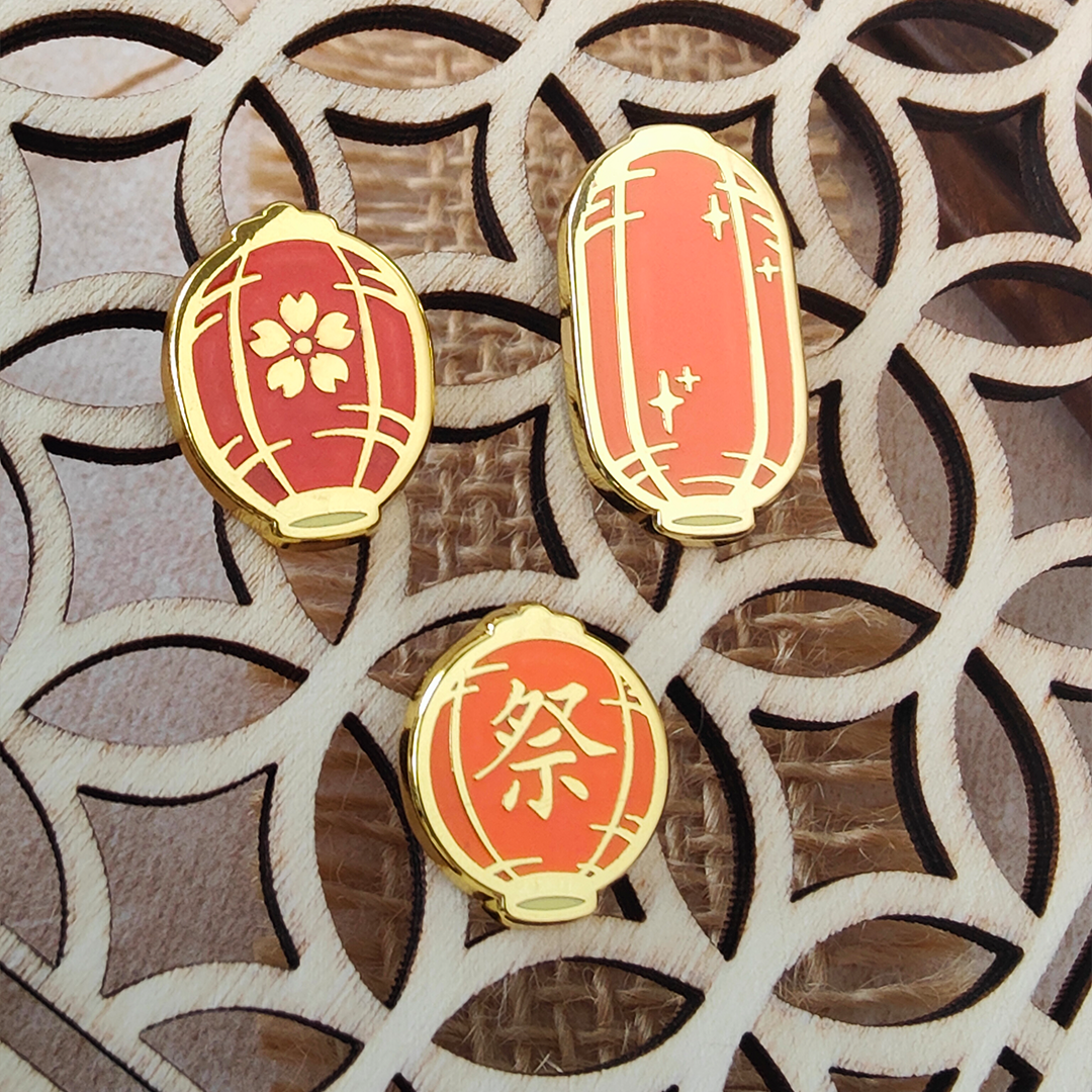 katzenjammerpins-matsuri-chochin-mini-emaille-pin-laterne image 2