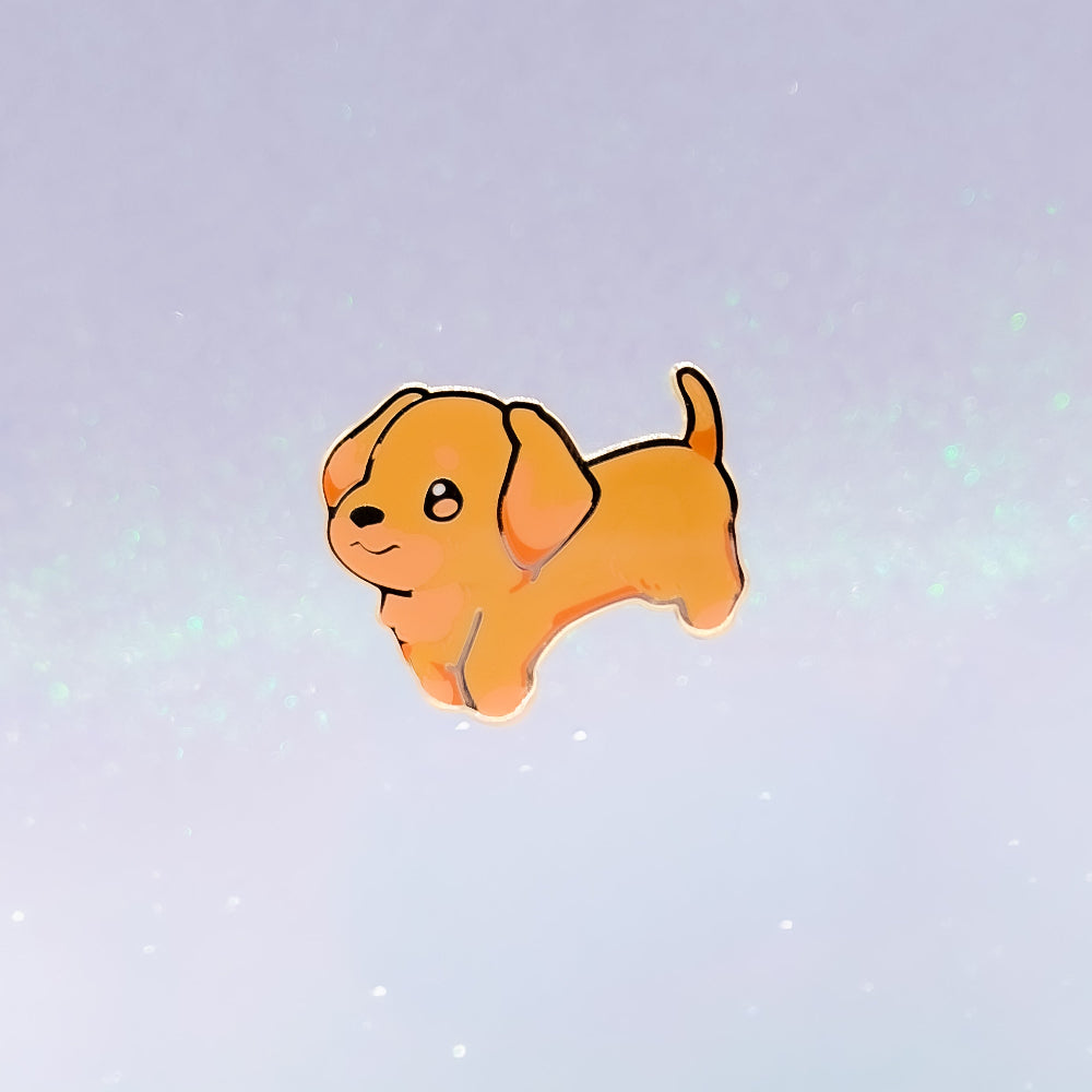 miamouz-dachshund-cream-emaille-pin-dackel-hund-35-mm image 1