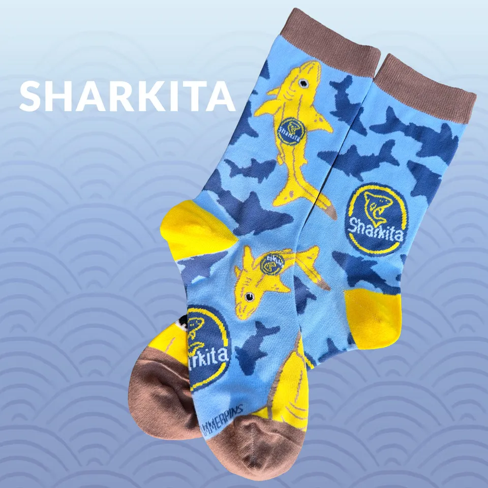 katzenjammerpins-sharkita-art-socks-socken-38-47 image 1