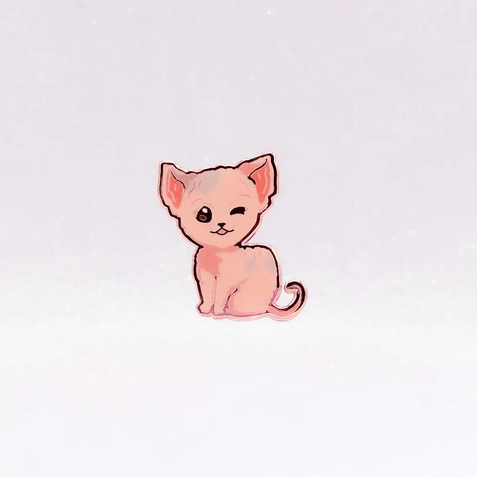 miamouz-sphynx-cat-emaille-pin-nacktkatze-34x37mm image 1