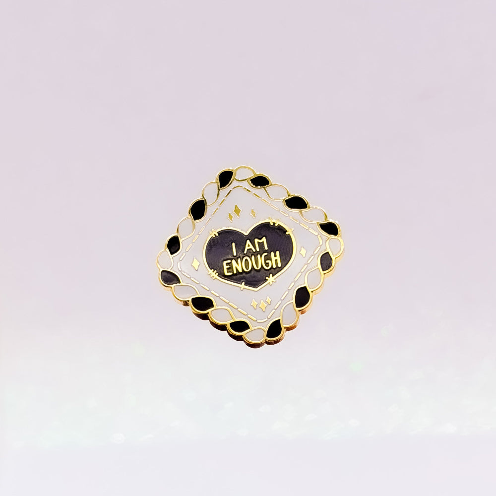 miamouz-enamel-pins-i-am-enough-pin-41mm-gold image 1