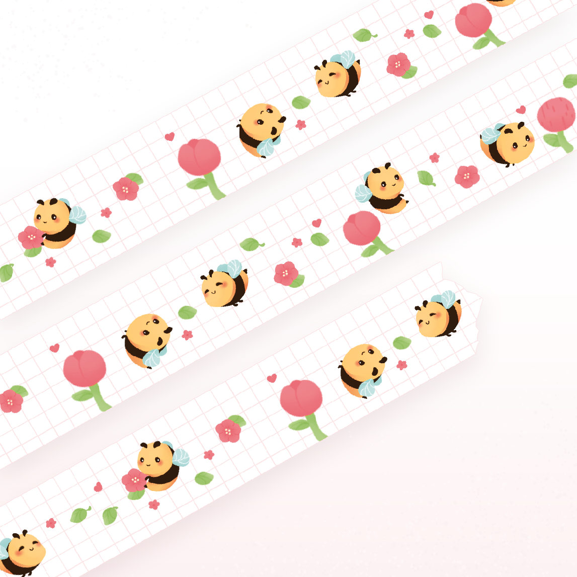 miamouz-bee-happy-washi-tape-sample-10m-x-15mm-biene image 3