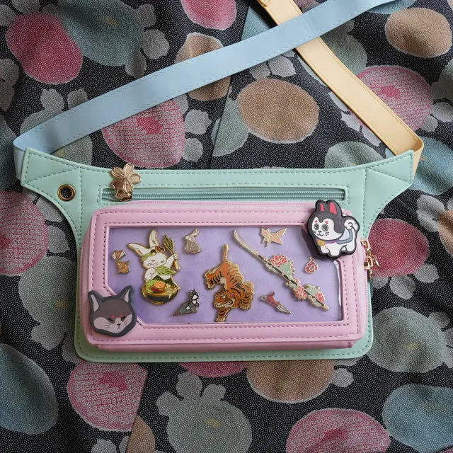 katzenjammerpins-ita-bag-pastel-color-block-bauchtasche image 1