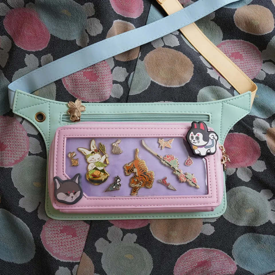 katzenjammerpins-ita-bag-pastel-color-block-bauchtasche image 1