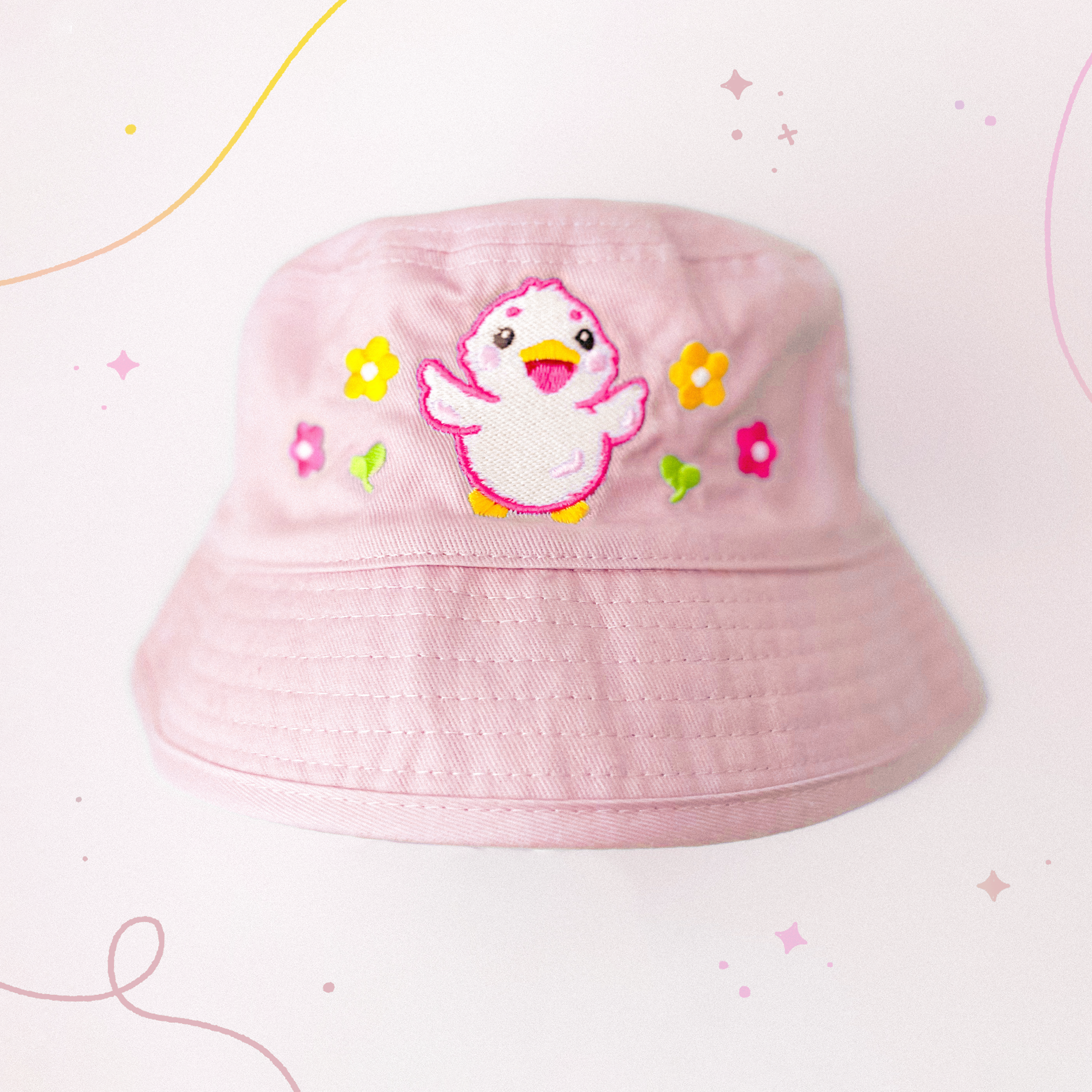miamouz-flower-duck-bucket-hat-rosa-s-m-ente-gestickt image 1