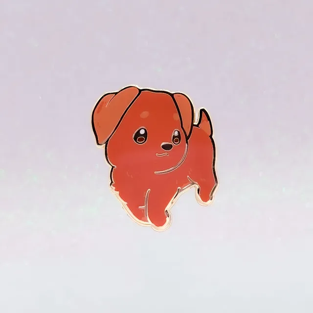 miamouz-labrador-retriever-emaille-pin-chocolate-normal image 1