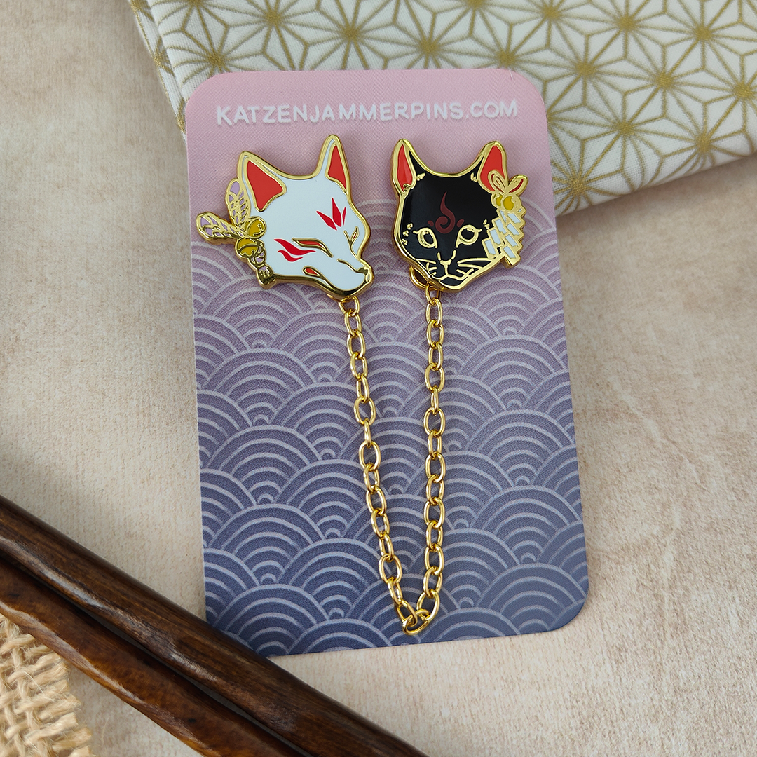 katzenjammerpins-kitsuneko-collar-pin-set-lp241-2-kette image 2