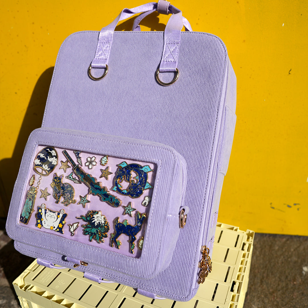 katzenjammerpins-ita-bag-rucksack-purple-blue-silber image 6