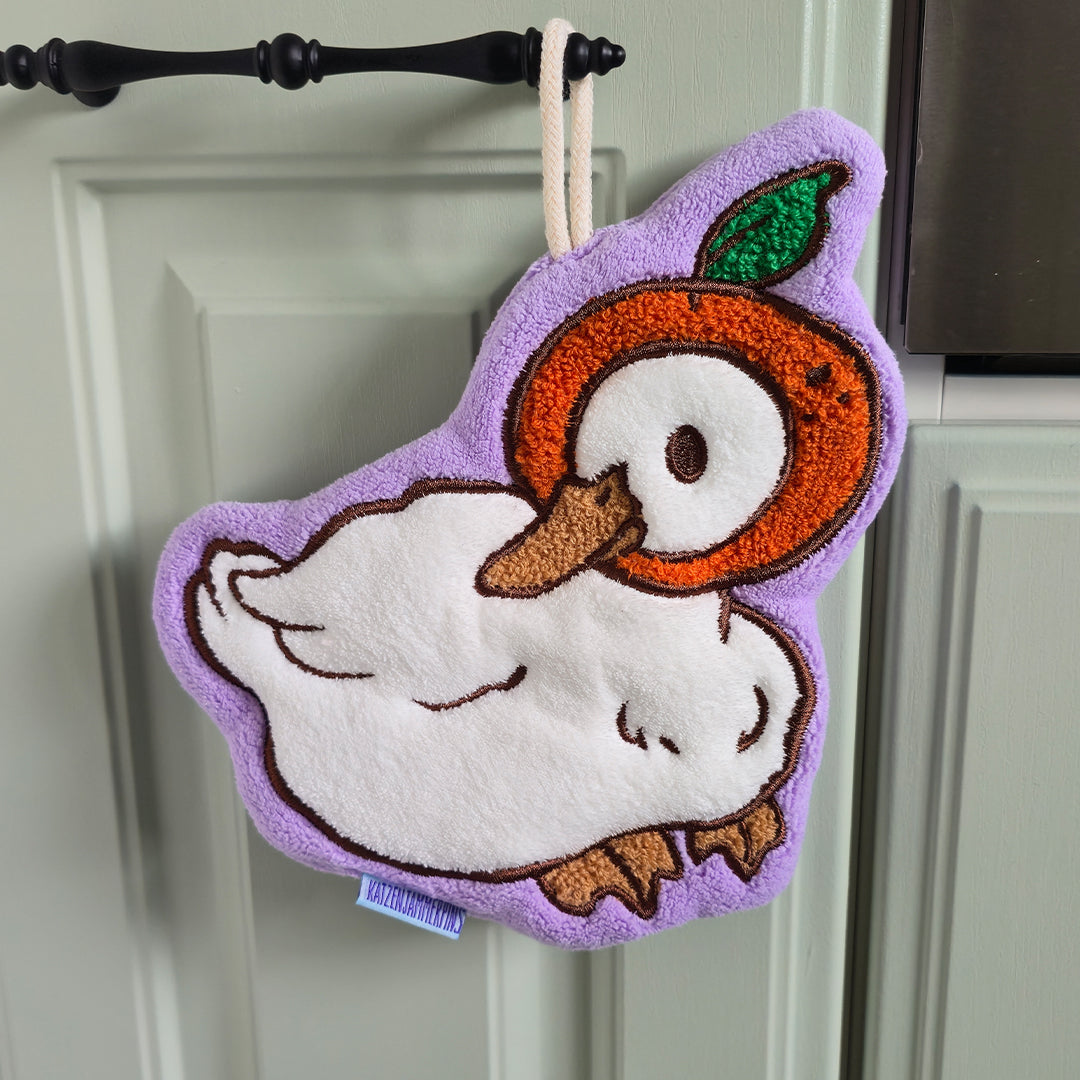 katzenjammerpins-mandarin-duck-handtuch-microfaser-ente-kawaii image 3