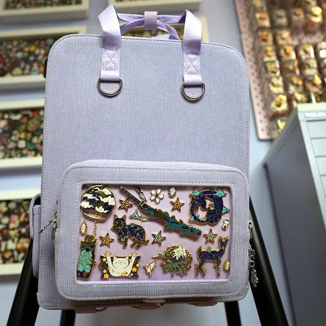 katzenjammerpins-ita-bag-rucksack-purple-blue-silber image 1
