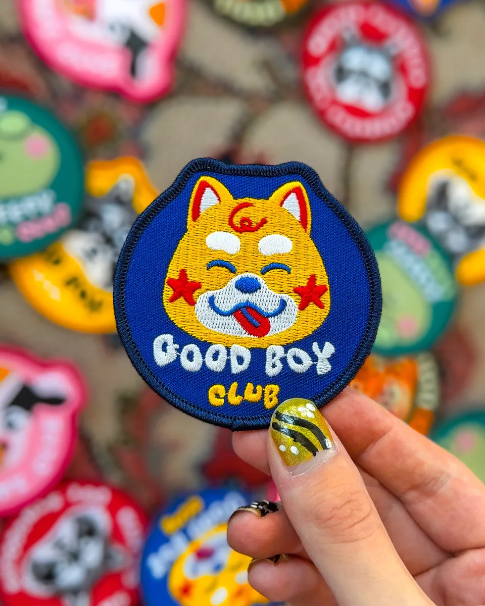 kabujiro-patches-good-boy-club-b-gelpatch-shiba-inu-7-5-cm image 1