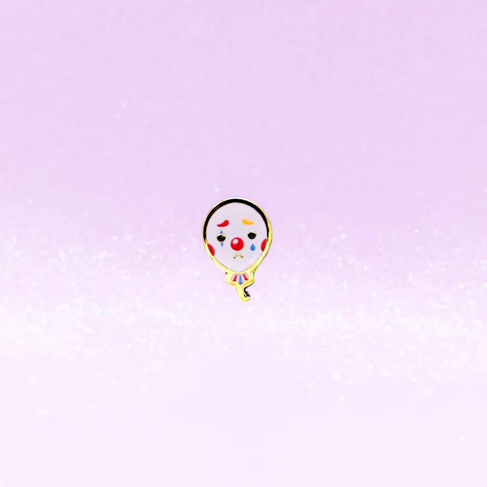miamouz-sad-clown-balloon-mini-pin-emaille-pin-normal-quality image 1
