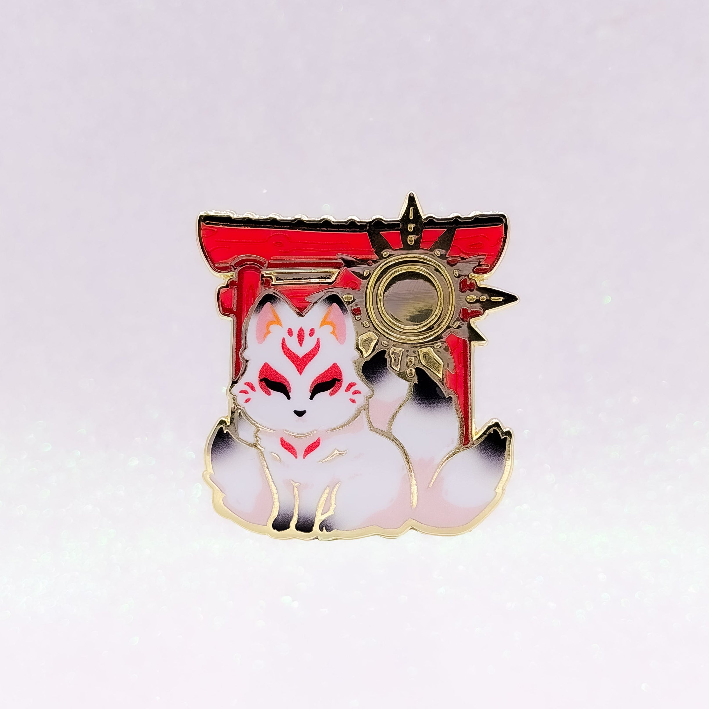 miamouz-kitsune-shrine-hard-enamel-pin-japan-44-mm image 1