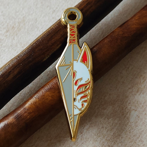 katzenjammerpins-kunai-kitsune-emaille-pin-rot-standard image 2