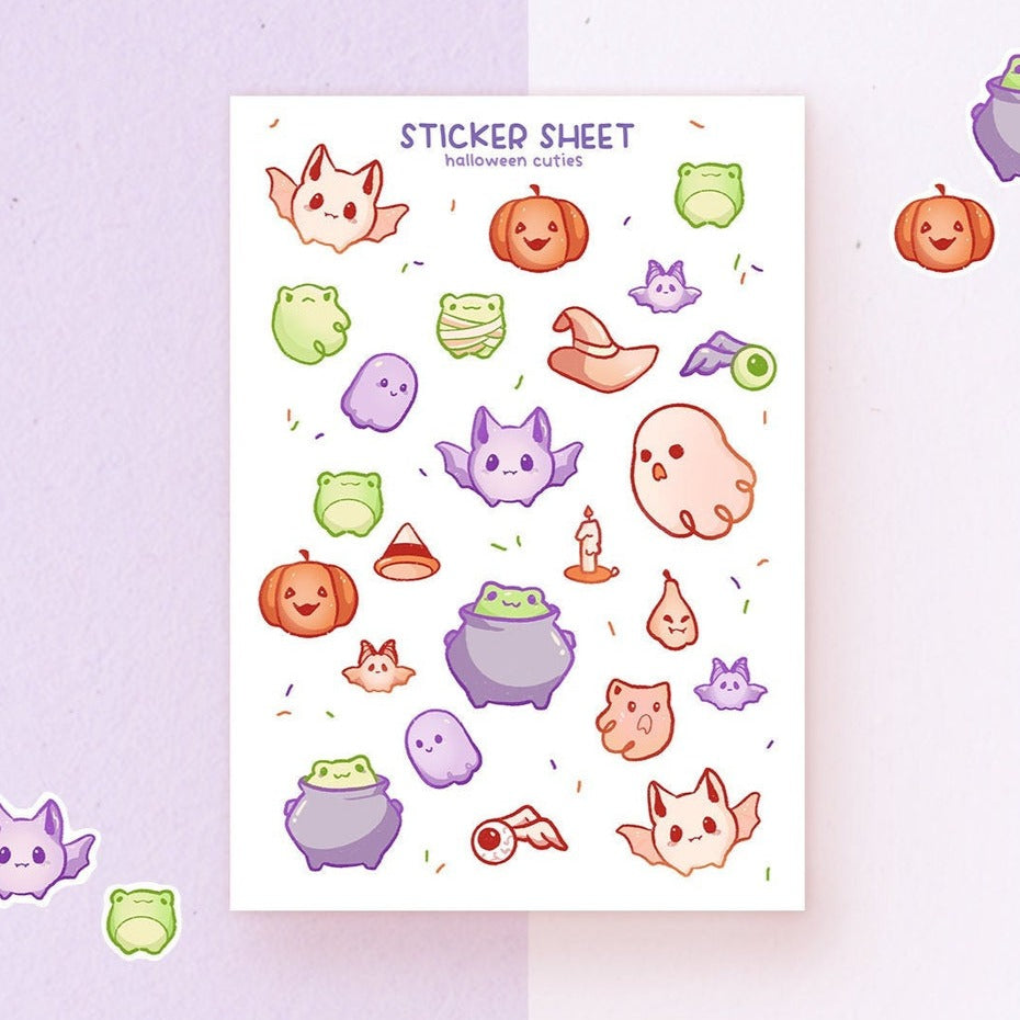 miamouz-halloween-cuties-stickerbogen-a6-matt-halloween image 1