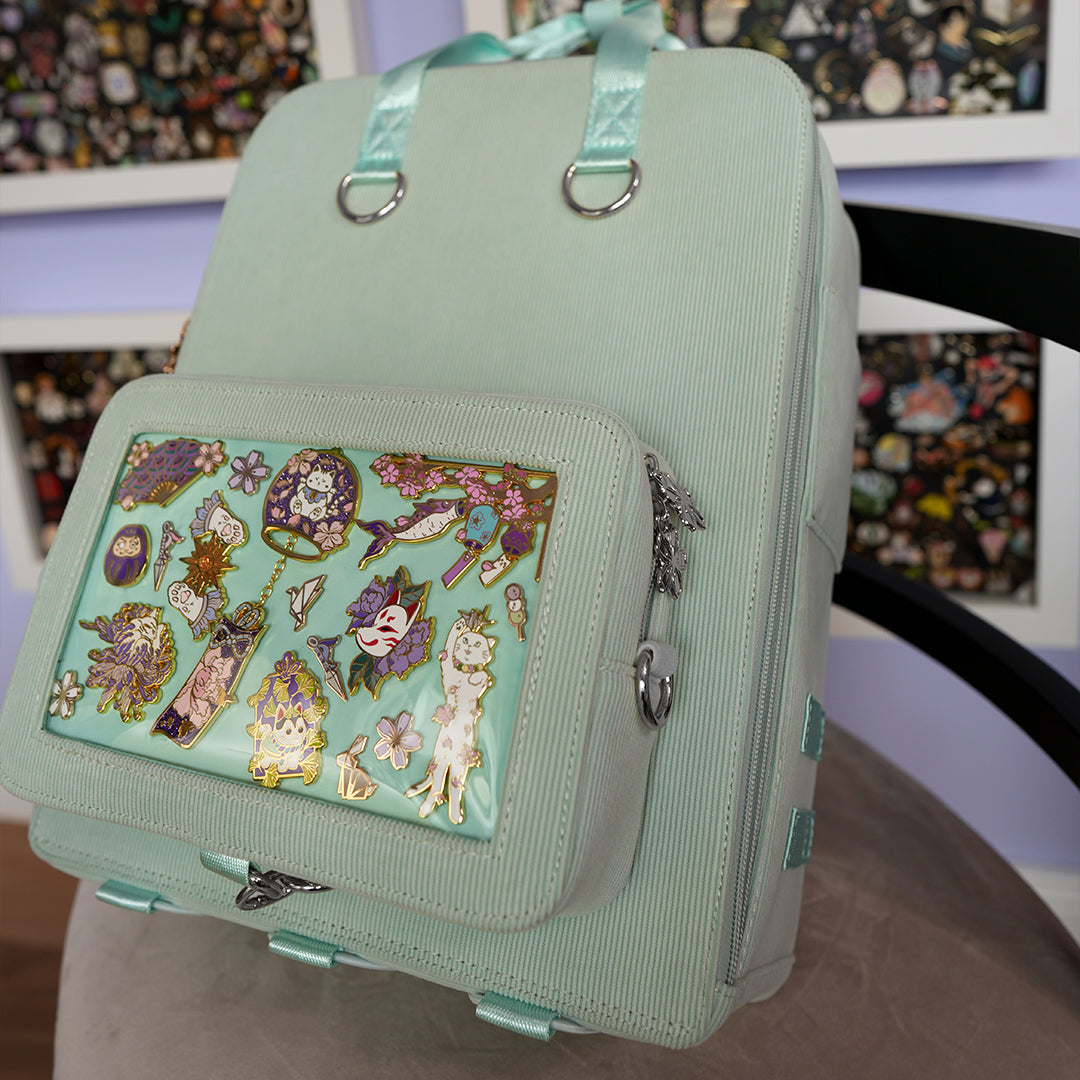 katzenjammerpins-ita-bag-backpack-rucksack-mint-silber image 1