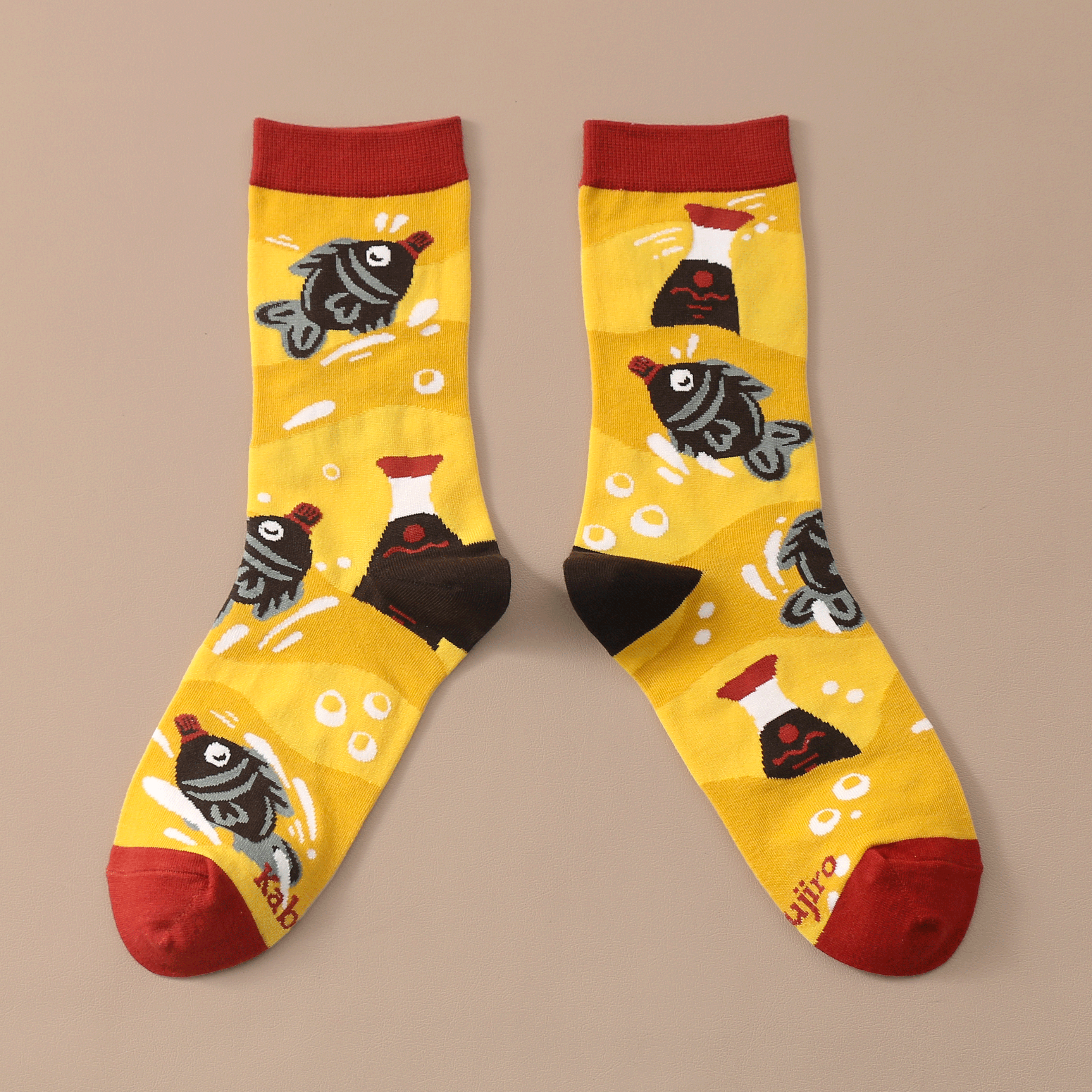 kabujiro-socks-soy-sauce-fish-art-socken-eu-37-43 image 2