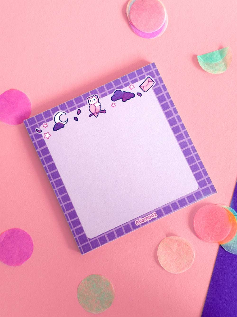 miamouz-magical-owl-notizblock-eule-10x10cm-50-seiten image 1