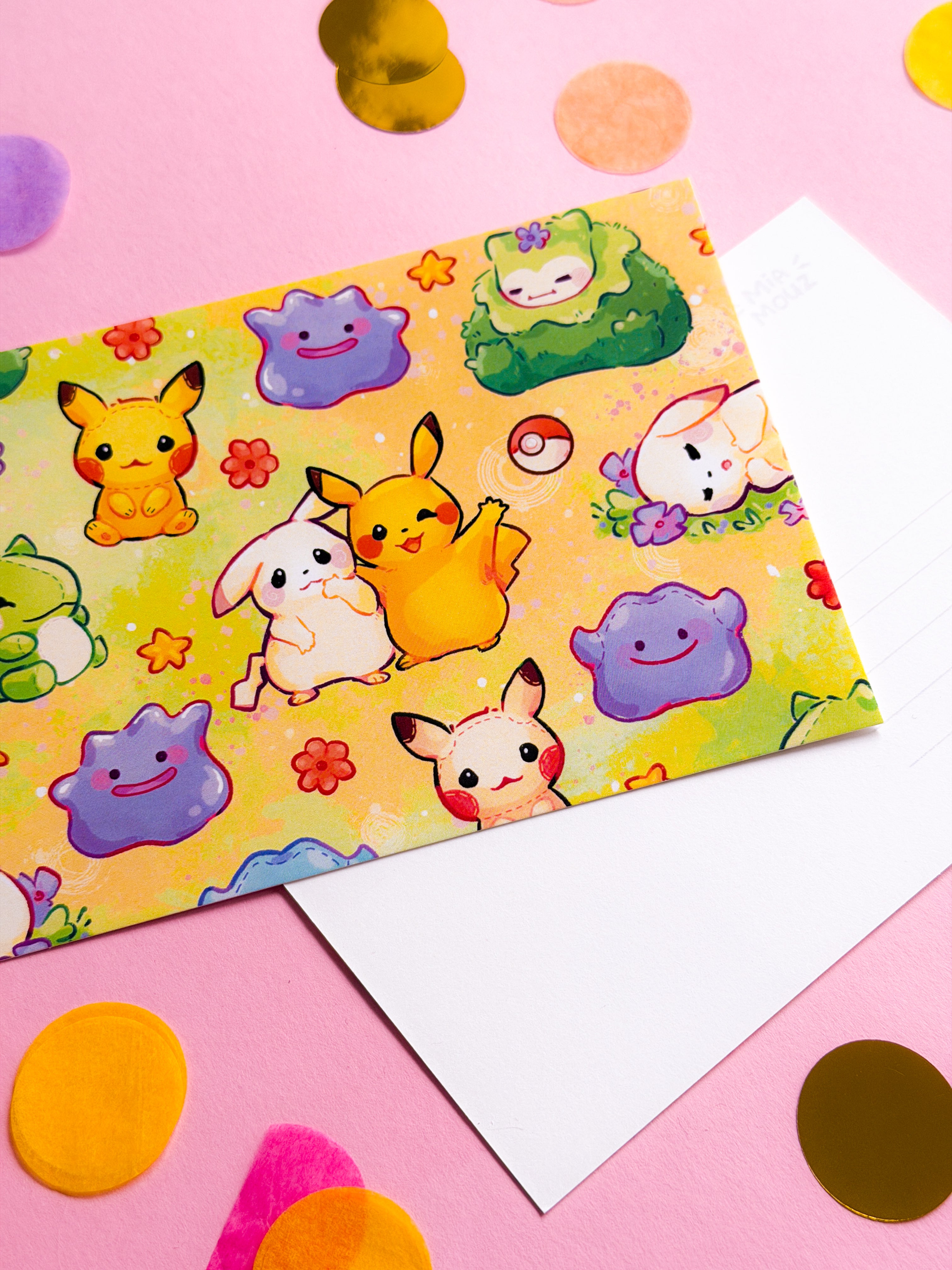 miamouz-island-friends-a6-postkarte-monster-print image 2