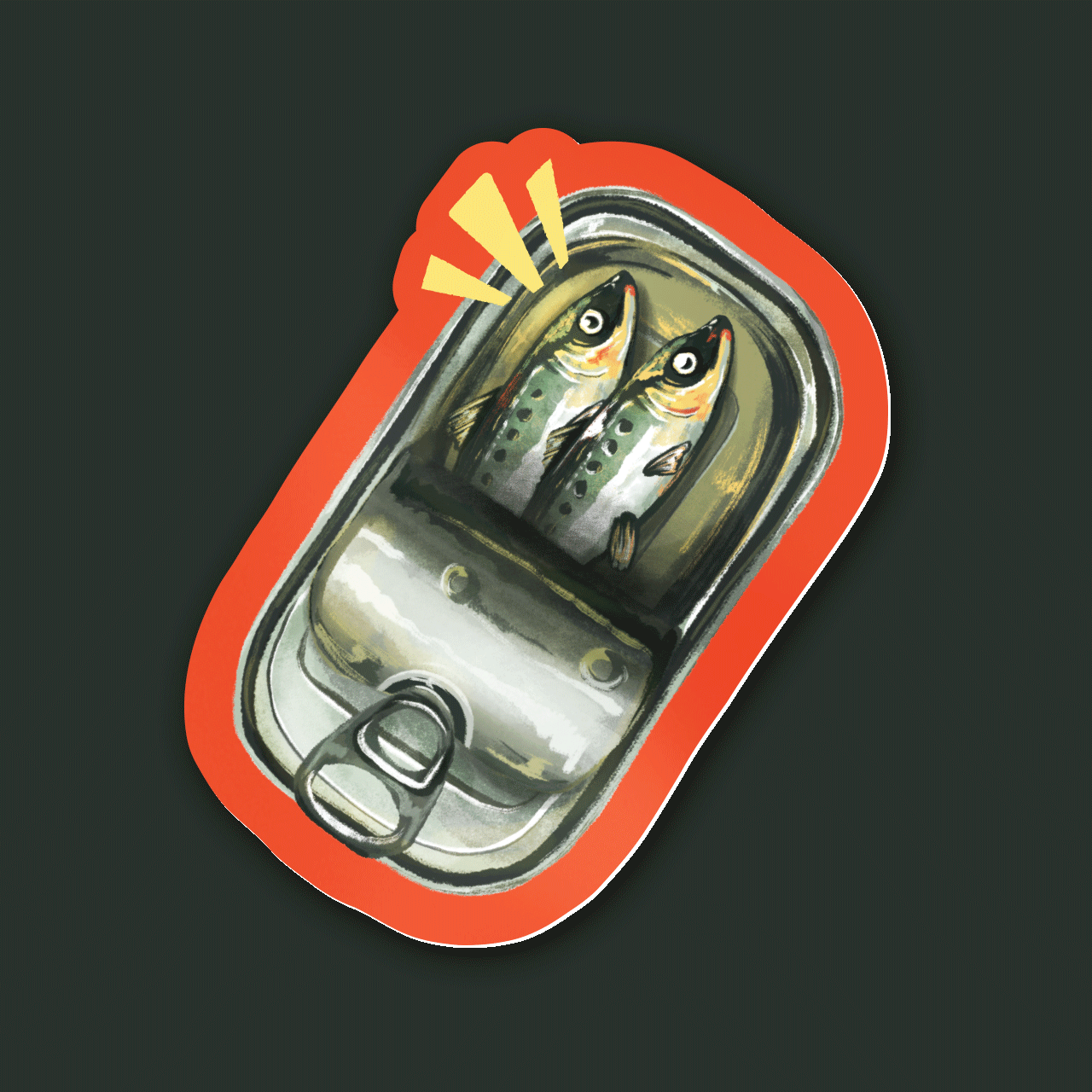 kabujiro-sardine-can-vinyl-sticker-sardinen-83x71mm image 1