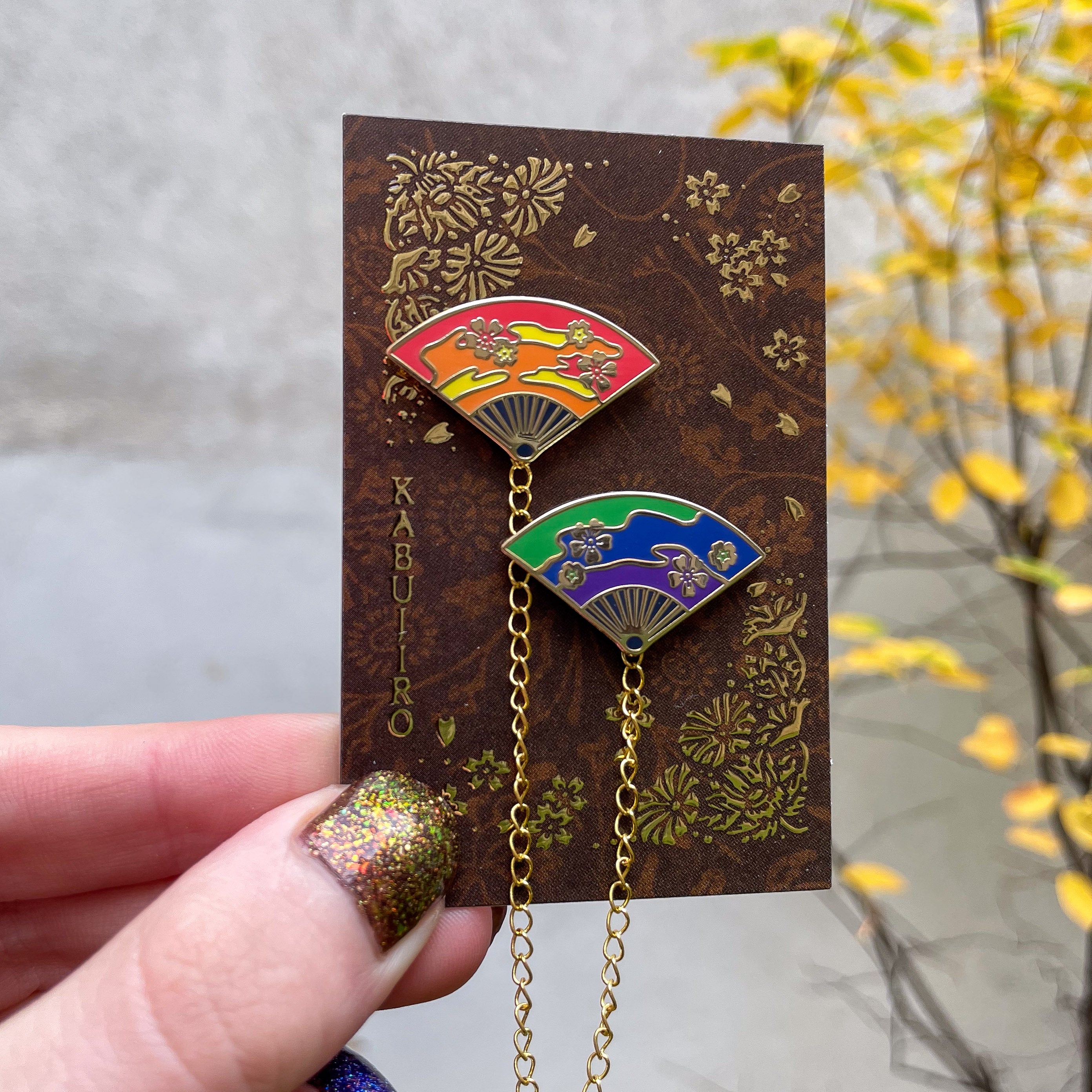 kabujiro-fans-lgbt-pride-f-cher-kragen-pin-set-gold image 2