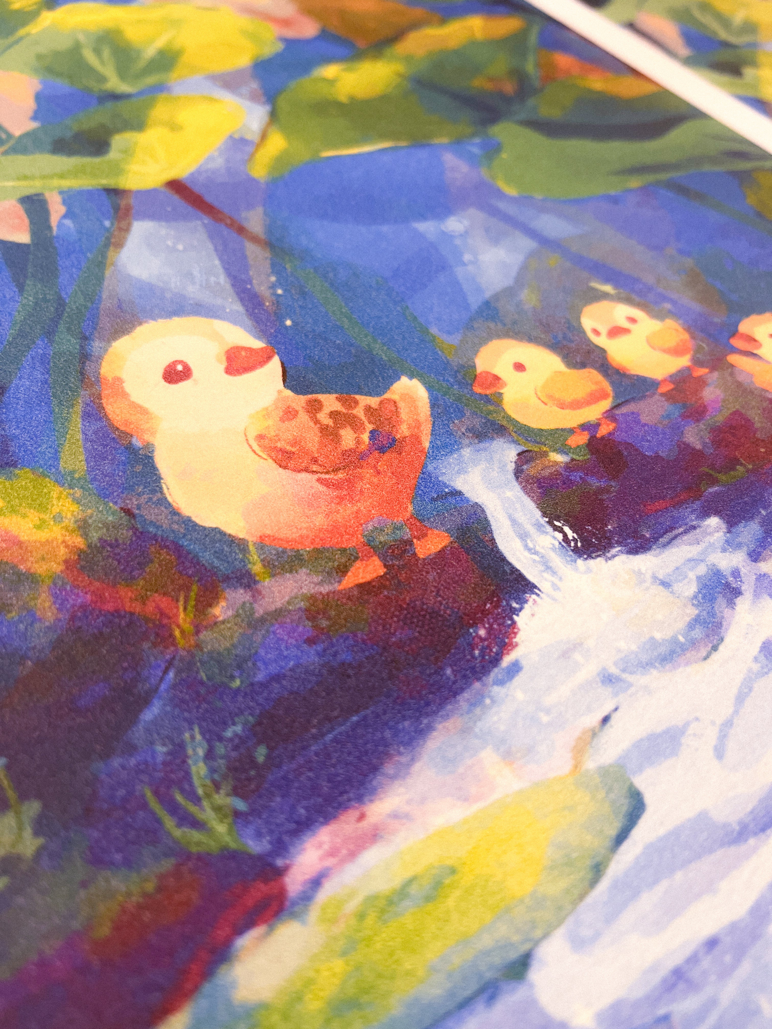 miamouz-ducking-around-kunstdruck-24x32-cm-ente image 3