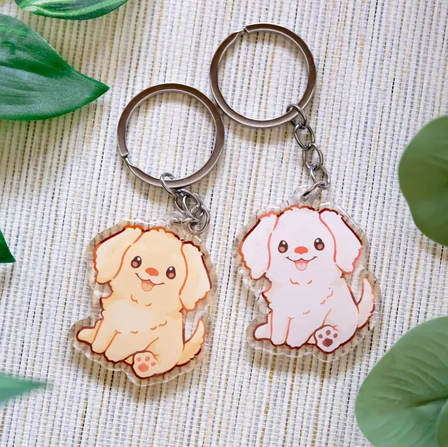 miamouz-golden-retriever-keychain-hund-anh-nger-sand image 1